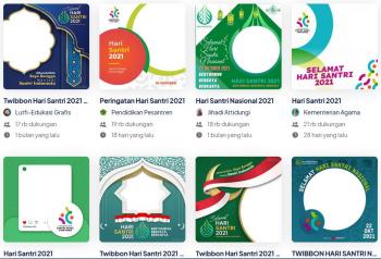 Kumpulan Lengkap Twibbon Hari Santri 2021, Berikut Cara Share ke Medsos